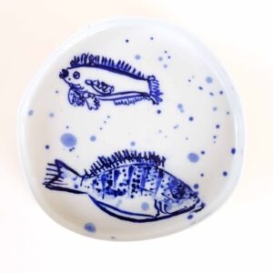 fish porcelain platter